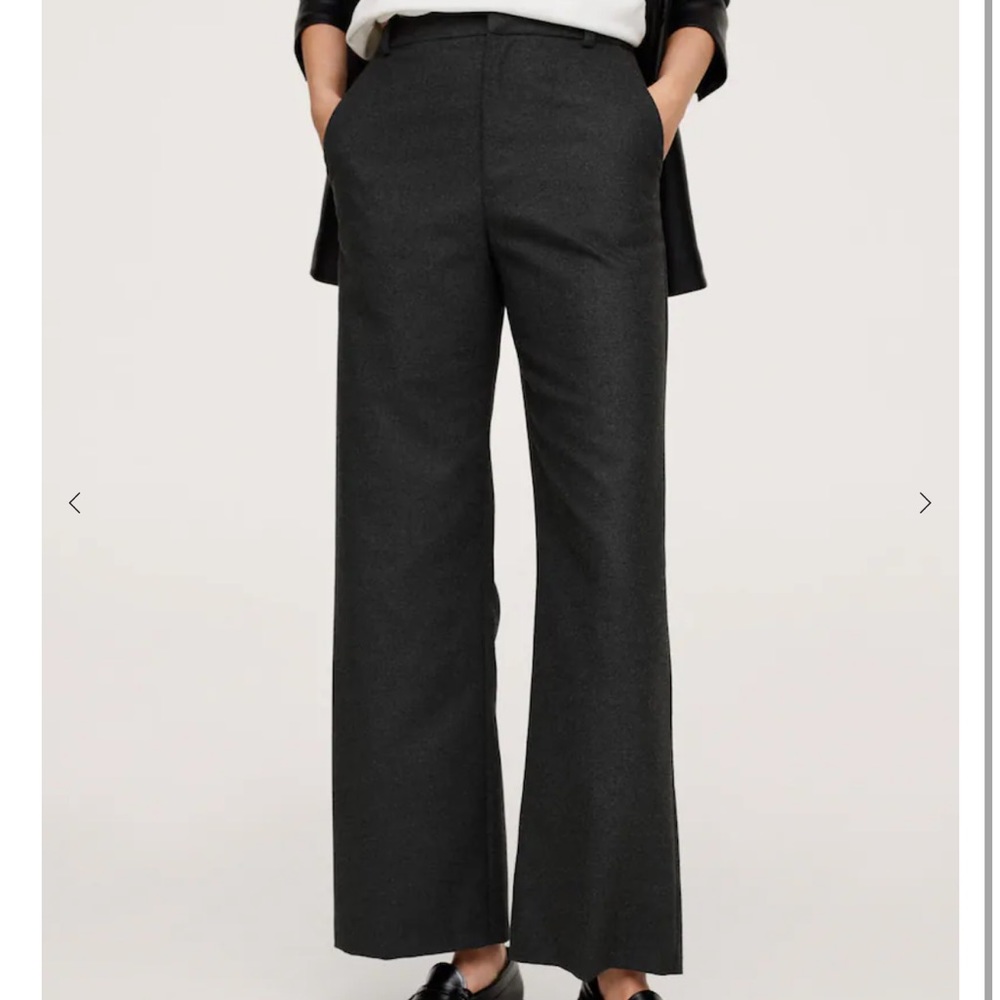 Mango Culottes suit trousers in grey